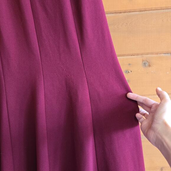 Anthropologie BHLDN Watters & Watters Delilah Gown Bordeaux Red 2 NWT Dress - Picture 8 of 9